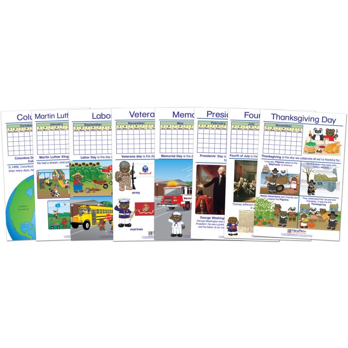 Important People Bulletin Board Chart Set - Set of 8 - ENGLISH