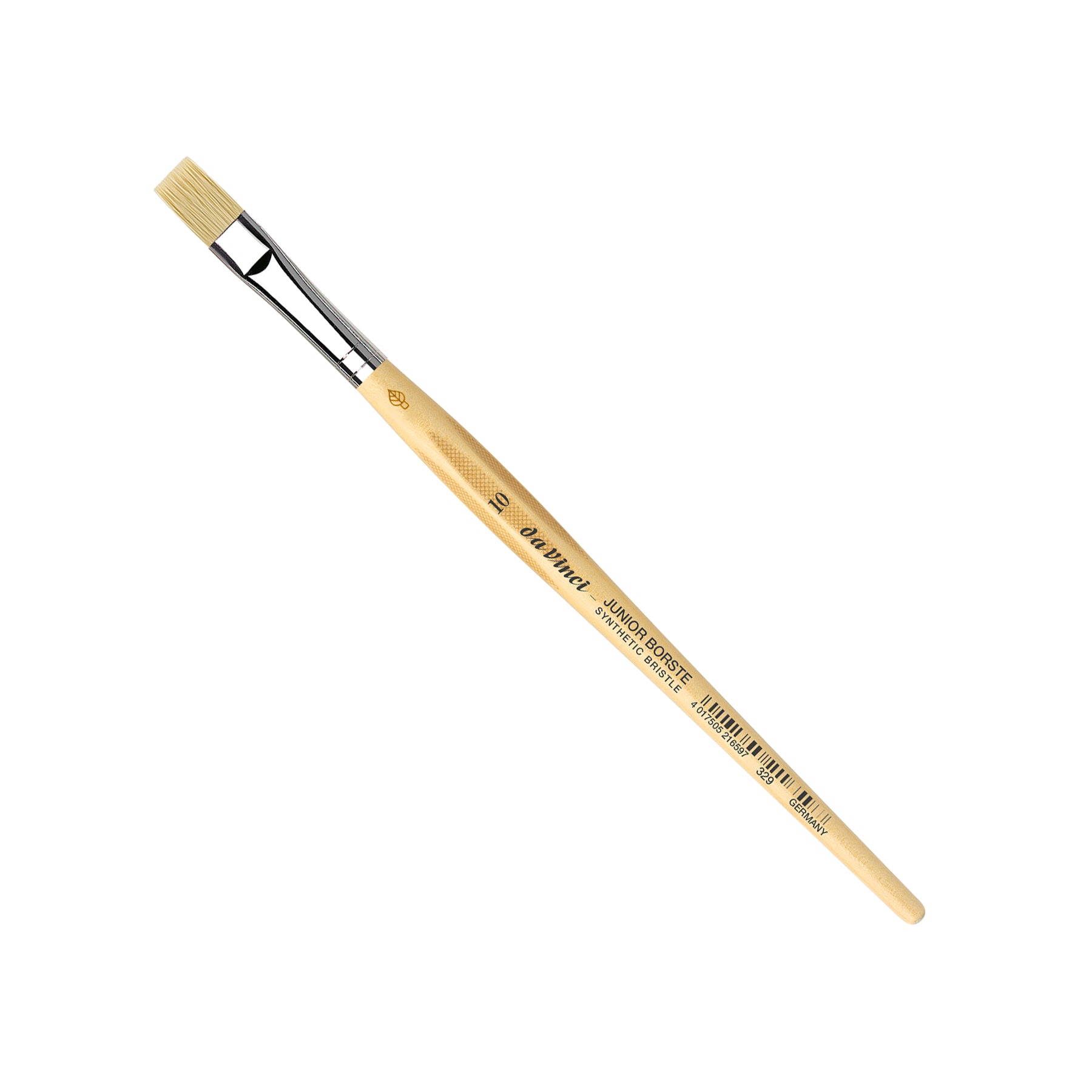 JUNIOR BORSTE Synthetic Student Brush, Synthetic, Tempera, Flat, Series 329, Size 10
