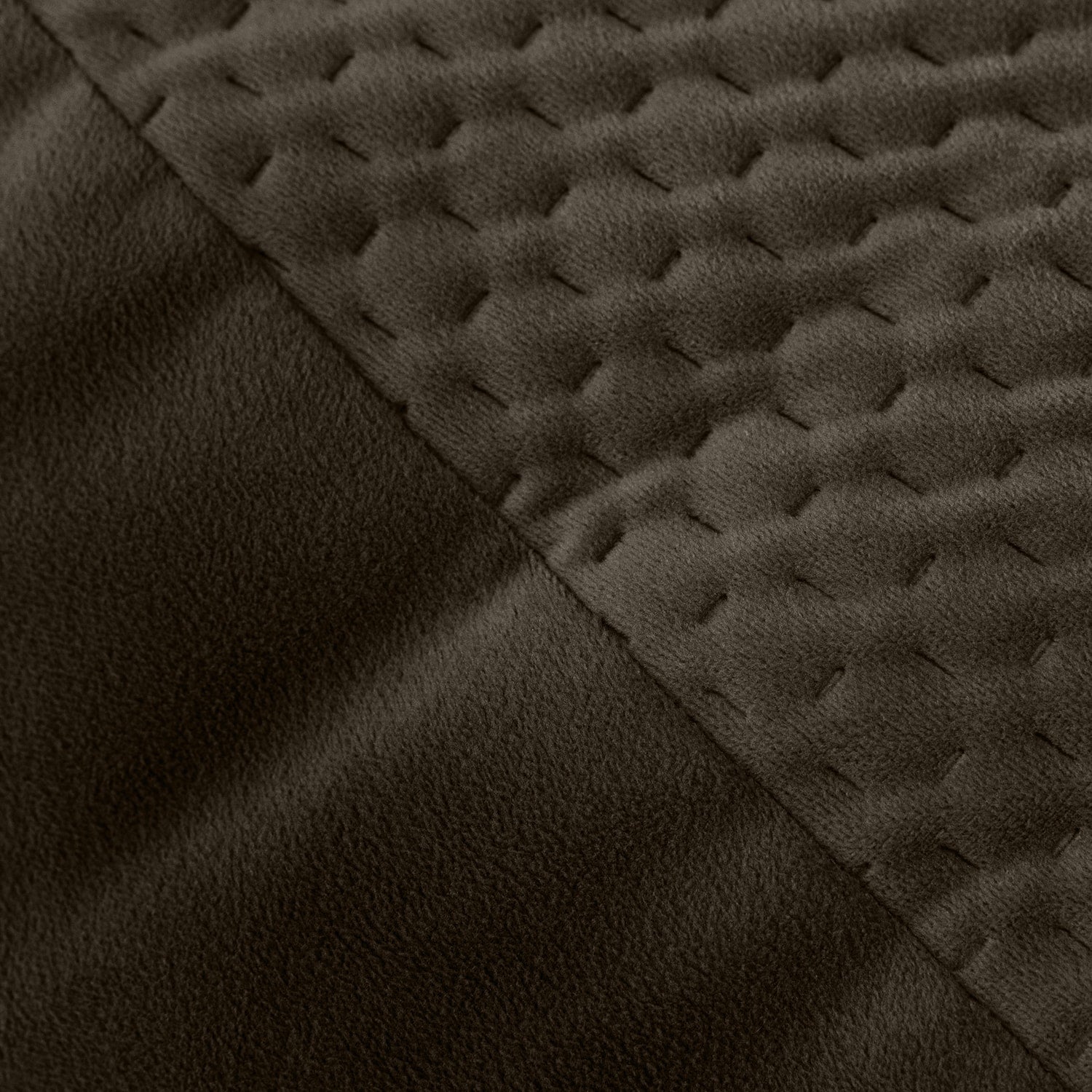 Jaxx Koku - Designer Oval Two-Tone Bean Bag Chair - Quilted Microvelvet, Espresso