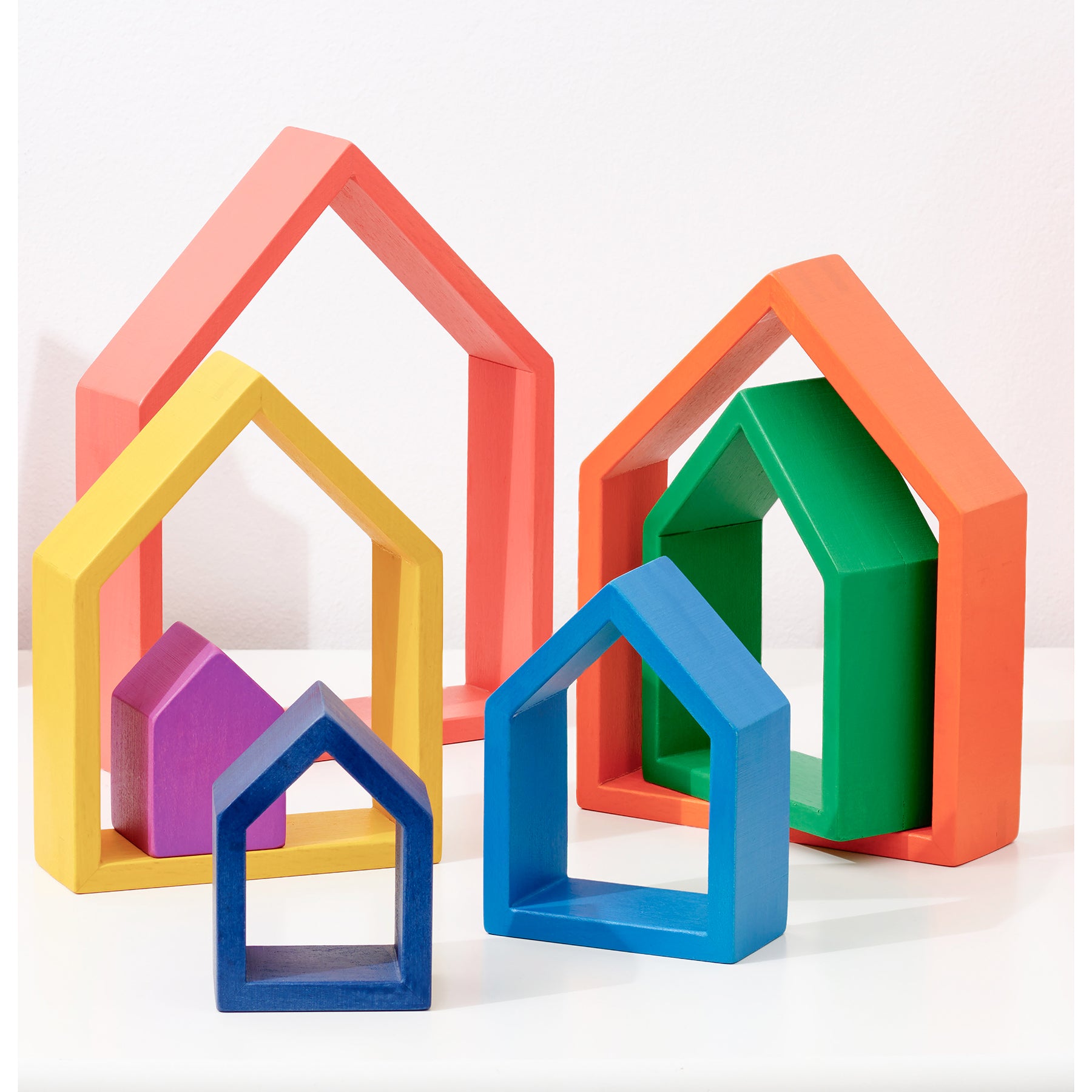 Rainbow Architect Houses - Set of 7