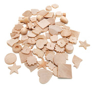 Wood Shapes - 50 ct., Asst'd Shapes