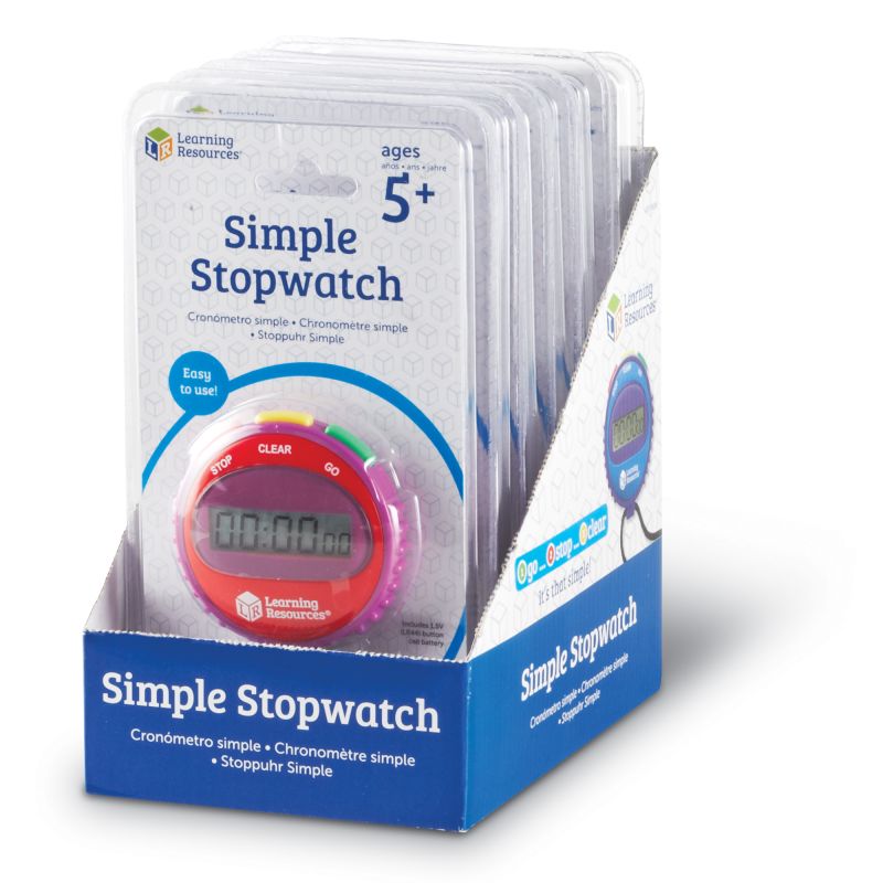 Simple Stopwatch, Set of 6 in Display