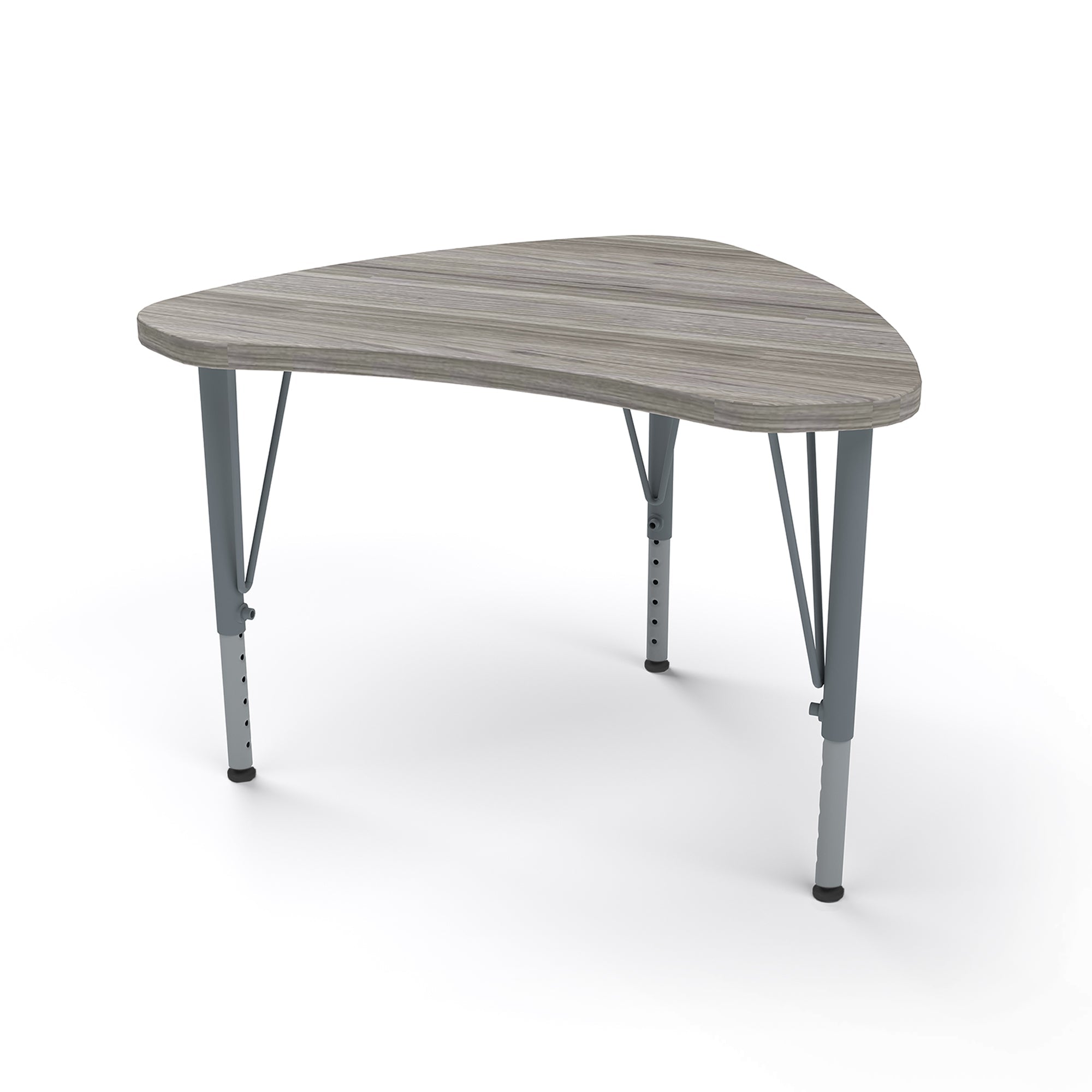 Shutter Desk, Small, Short, Shadow Elm, Shadow Elm, 14-23"H x 29.5"W x 23.5"D