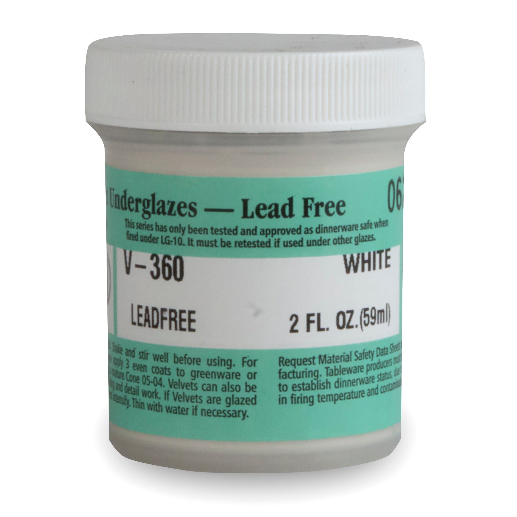 Amaco® Velvet Underglaze, 2oz., White