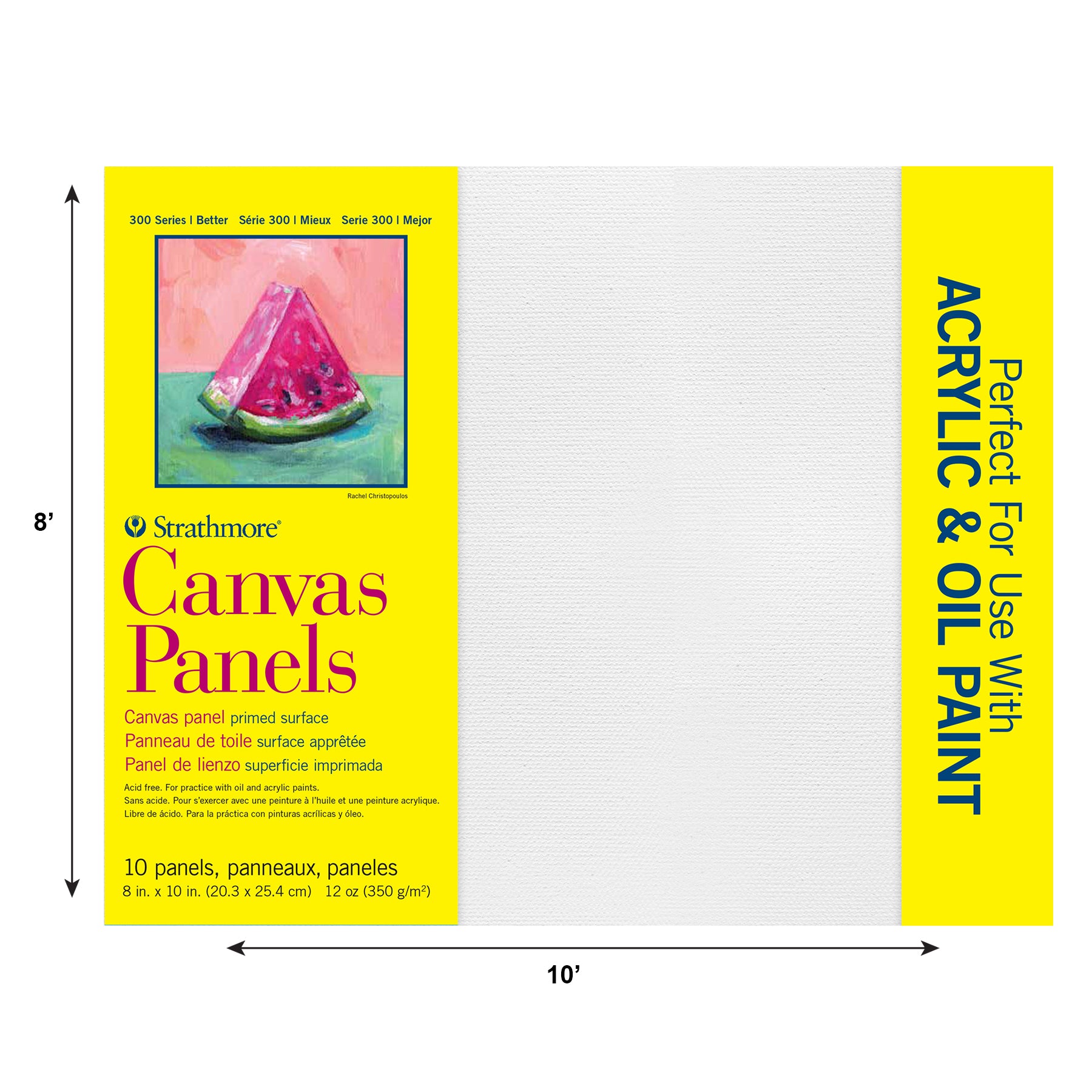 300 Series Canvas Panels, 10 Pack, 8x10 inch, 1 Count
