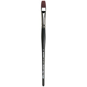 TOP-ACRYL Bright Red-Brown Brush, Synthetic, Acrylic & Oil, Flat, Series 7185K, Size 14