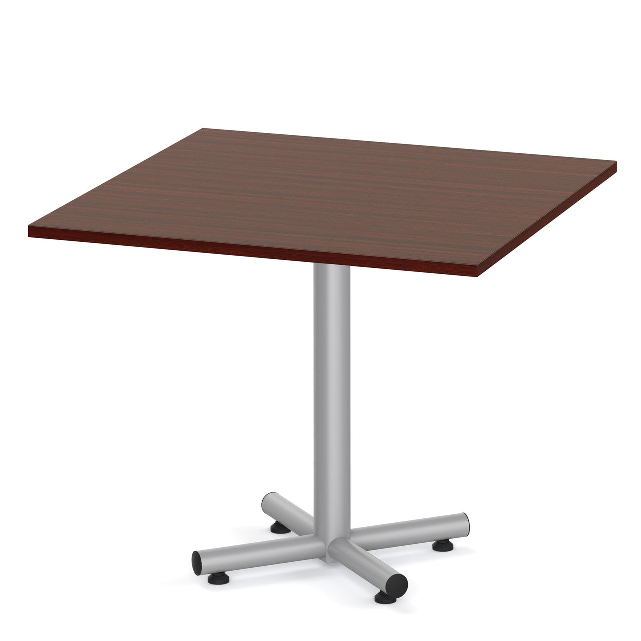 OfficeSource OS Conference/Multi-Purpose 36" Square Top (Requires Base) - Mahogany