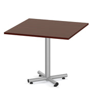 OfficeSource OS Conference/Multi-Purpose 36" Square Top (Requires Base) - Mahogany