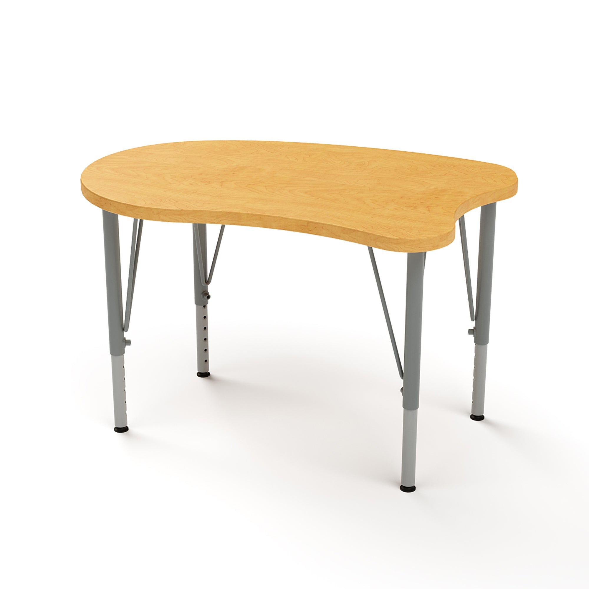 Curve Desk, Small, Tall, Maple, Maple, 21-30"H x 31.5"W x 20"D