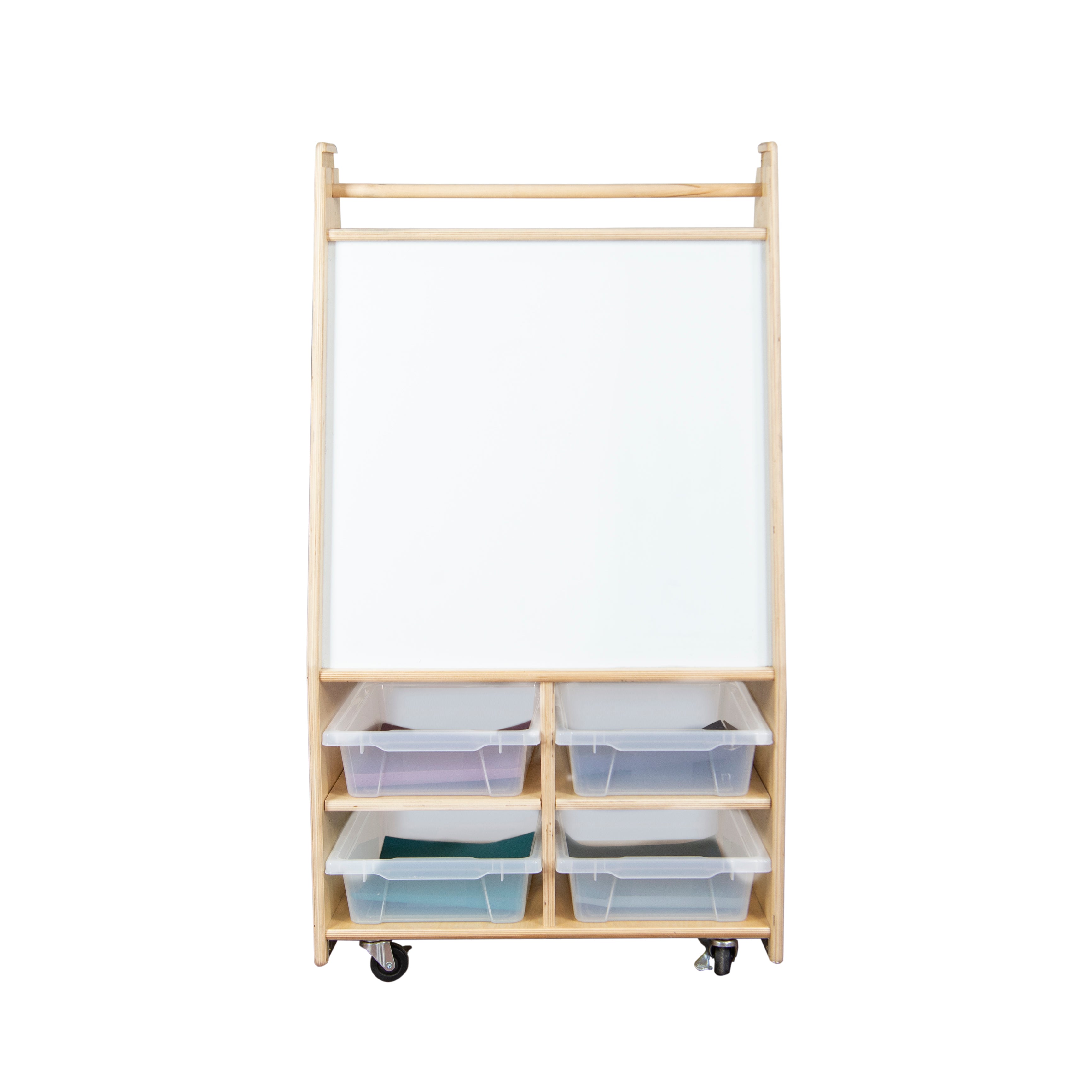 Mobile Magnetic Literacy Center with (4) Translucent Trays