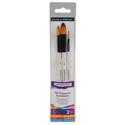 Graduate Watercolor Brush Set, Synthetic, 3 Pieces