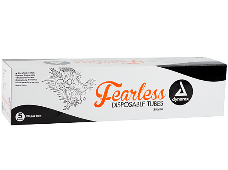 Fearless Tattoo Cartridge Tubes w/ Drive Bar & Grommet - 15 pcs per Box/5 Boxes per Case