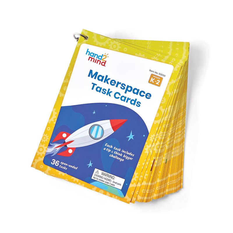 CARDS, MAKERSPACE K-2, W/RING, SET/36