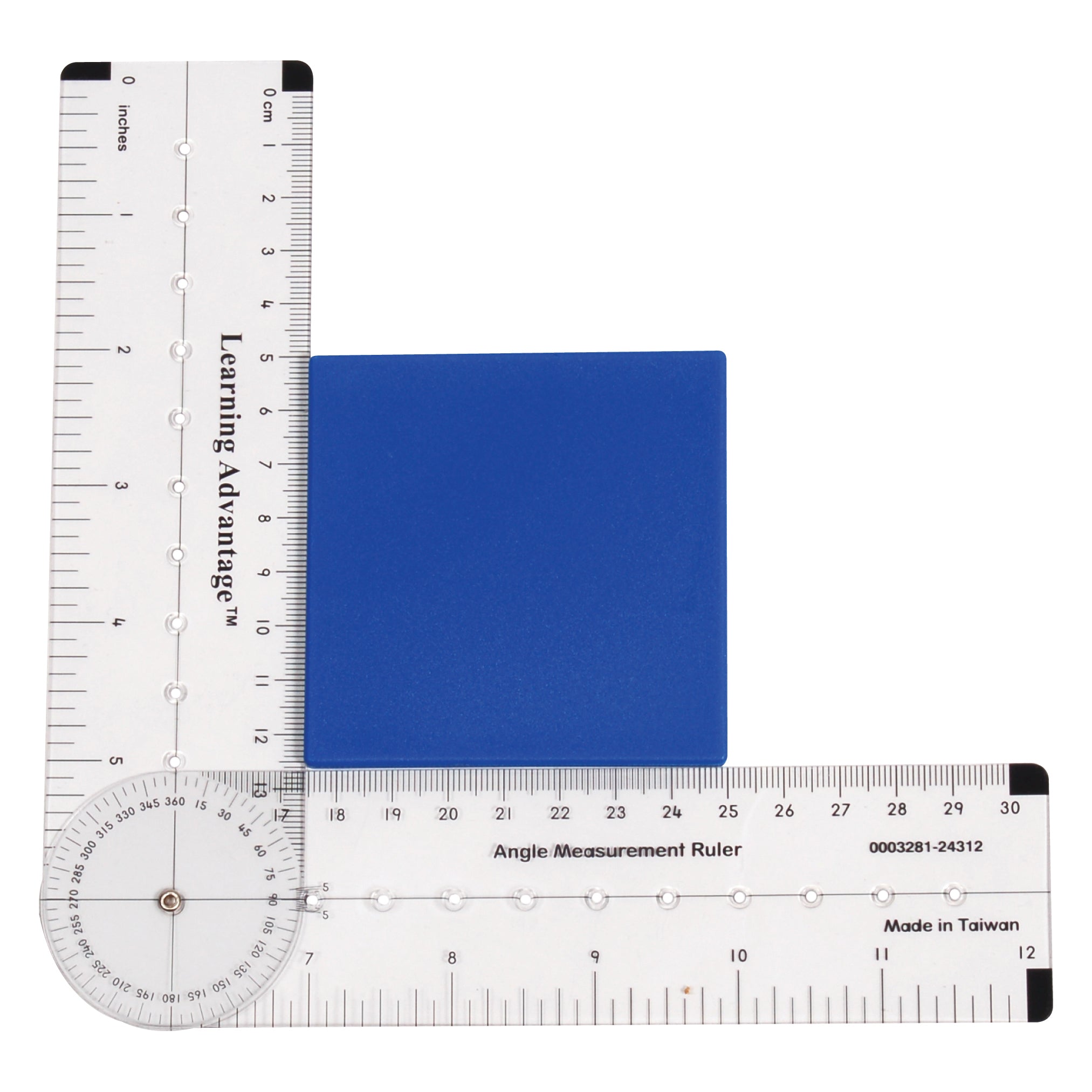 Angle Measurement Ruler - Measure Angles to 360 Degrees and Lines to 12"
