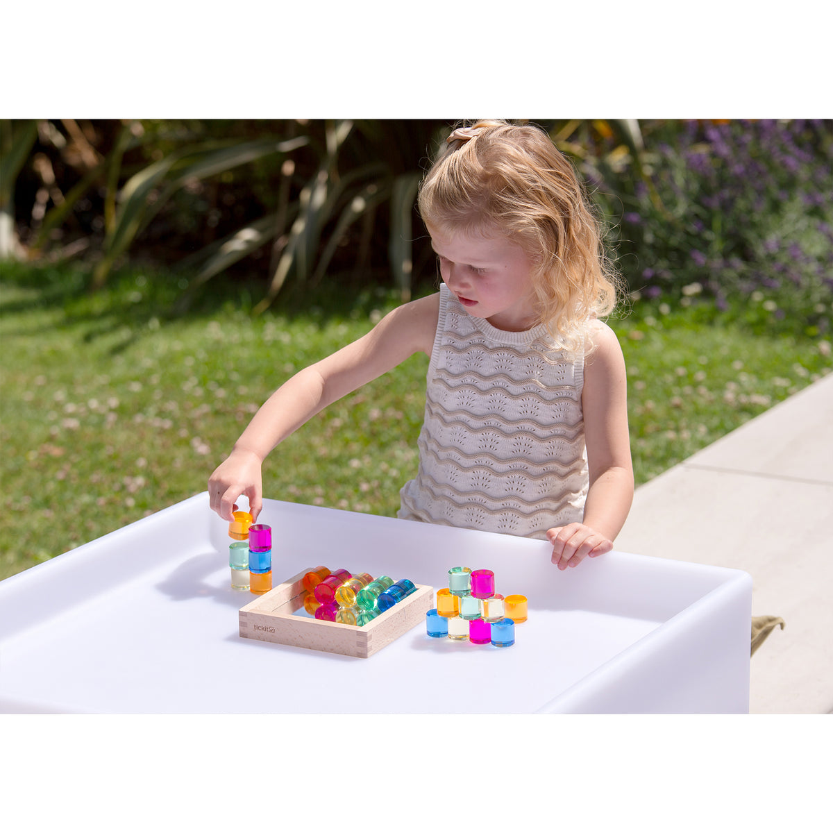 GEM CIRCLE MIRROR TRAY