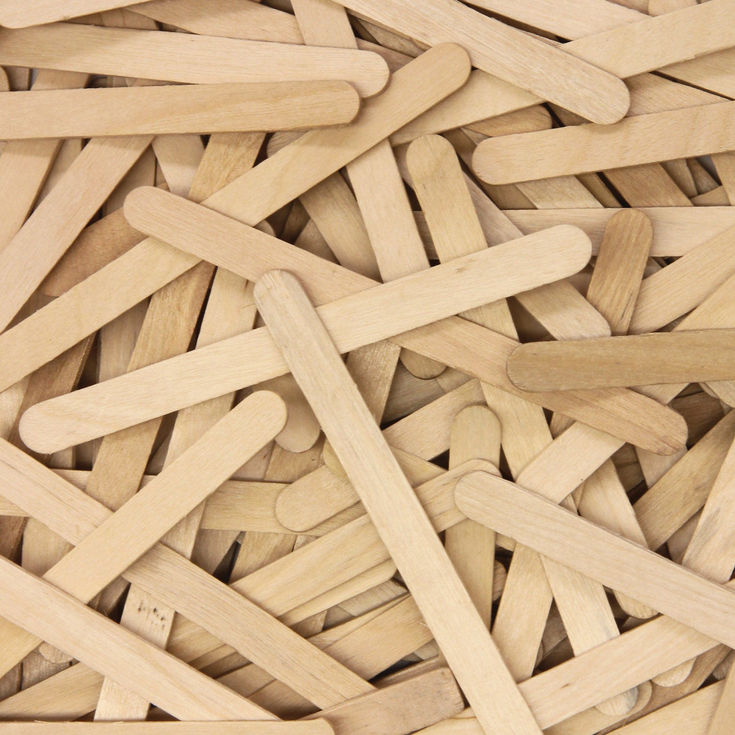 Regular Craft Sticks, Natural, 4.5" x 3/8", 150 Pieces