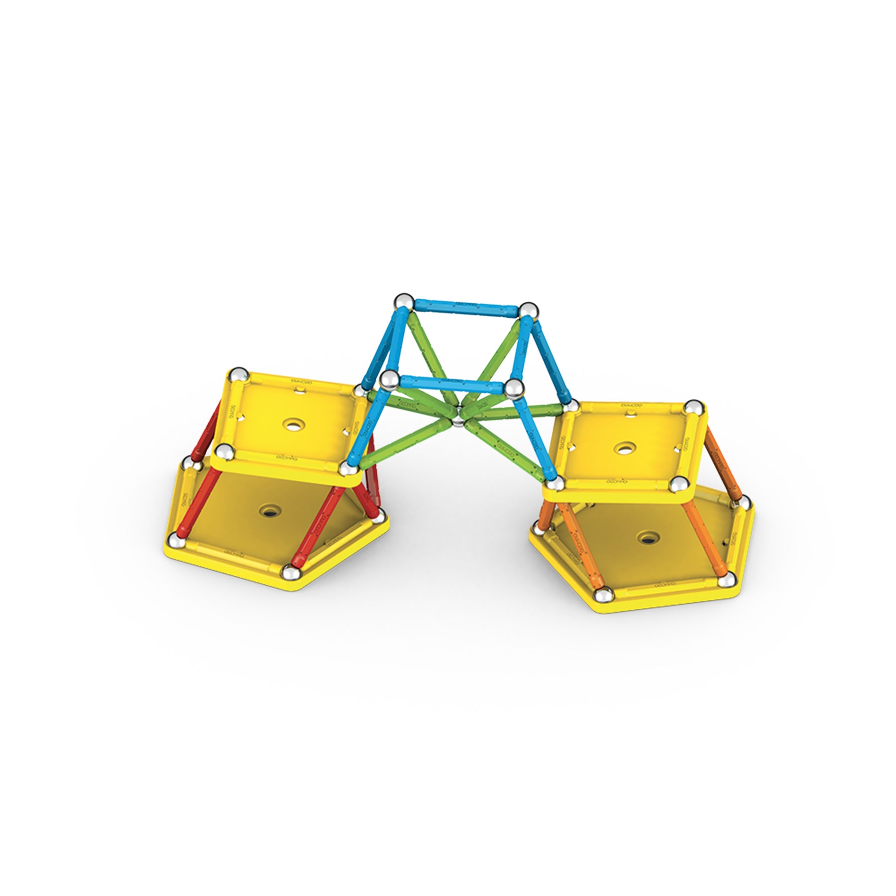 Geomag™ Supercolor Recycled Magnetic Building Set, 60 Pieces