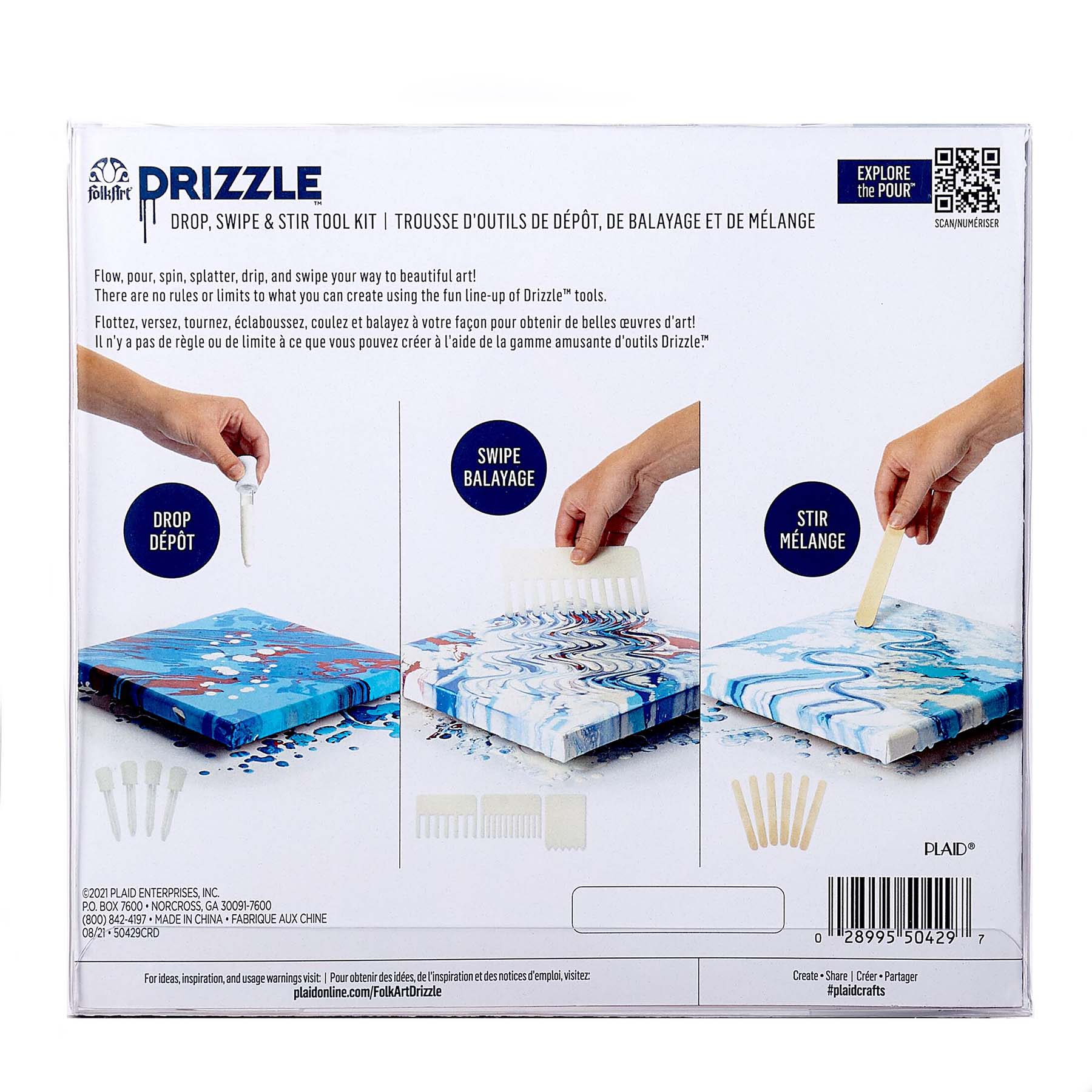 Drizzle Pouring Technique Tool Set, 13-Piece Set