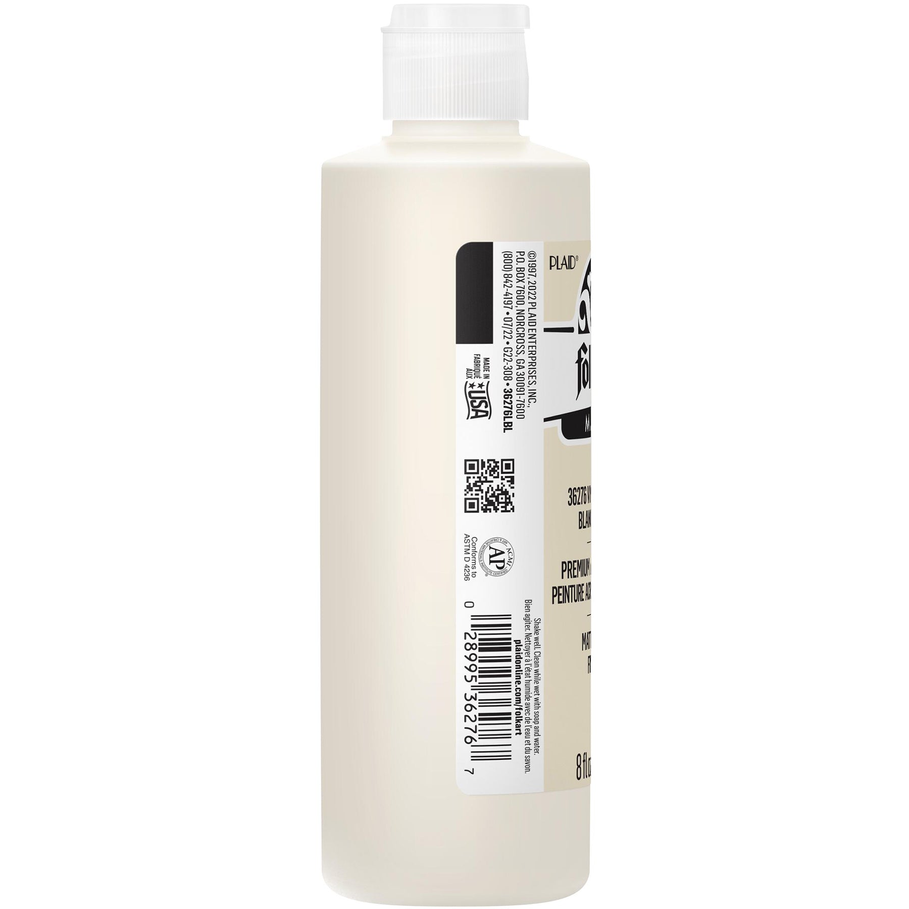 Acrylic Paint Matte, 8oz., Vintage White