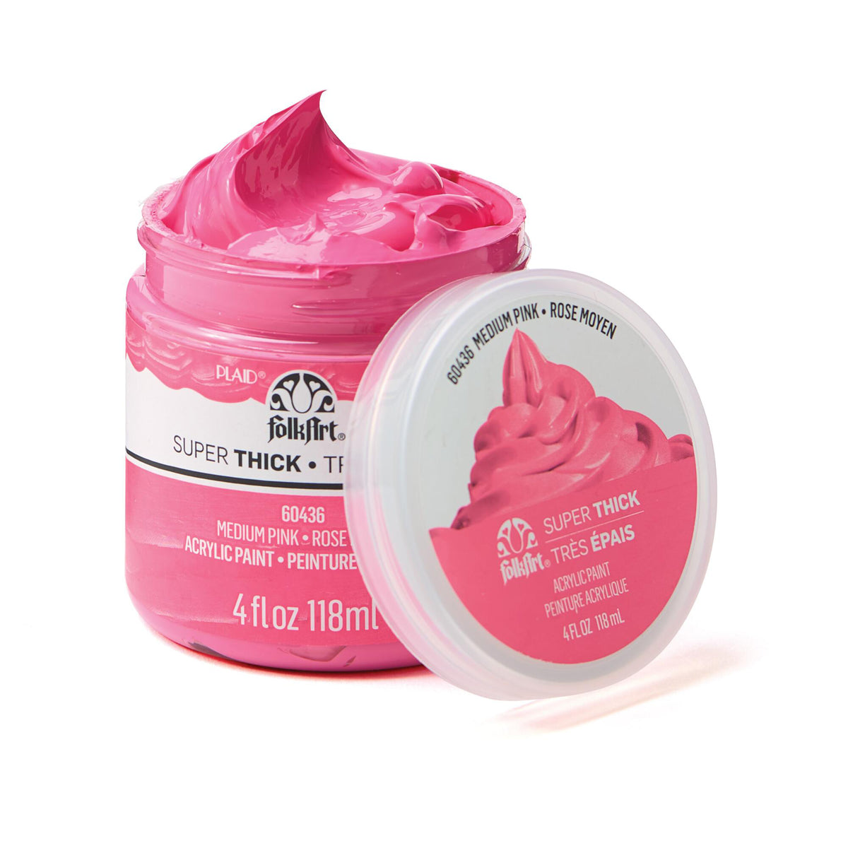 MED PINK 4OZ. ACRYLIC PAINT SUPER