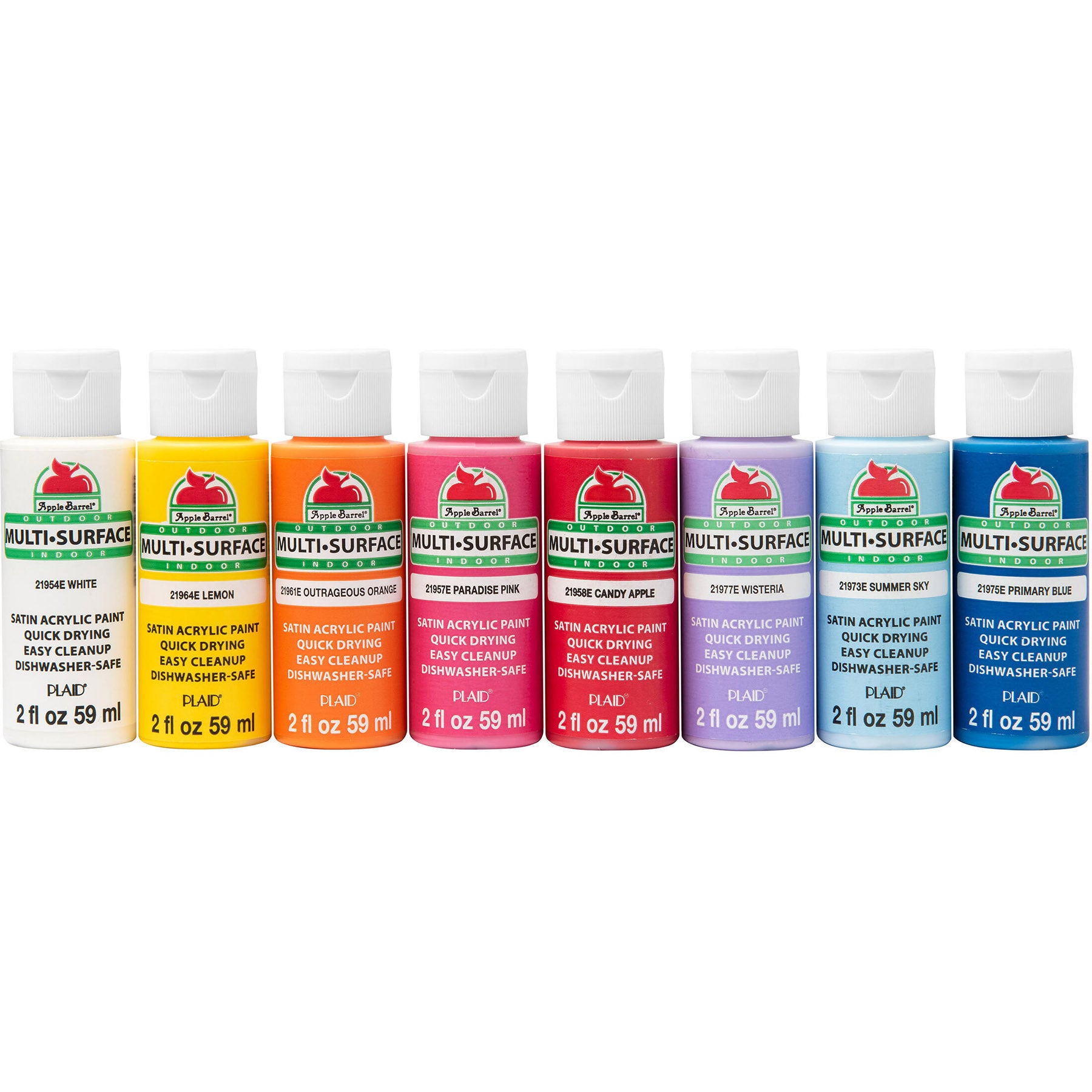 Multi-Surface Acrylic Paint, 2oz., 16-Piece Set