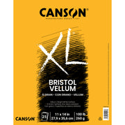 XL Series Bristol Pad, Vellum Finish, Foldover Binding, 25 Sheet, 11x14 inch, 1 Count
