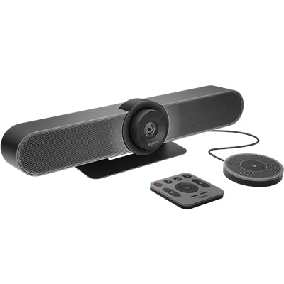 Logitech MeetUp and Expansion Mic, Video and Audio Conferencing System for Small Meeting Rooms