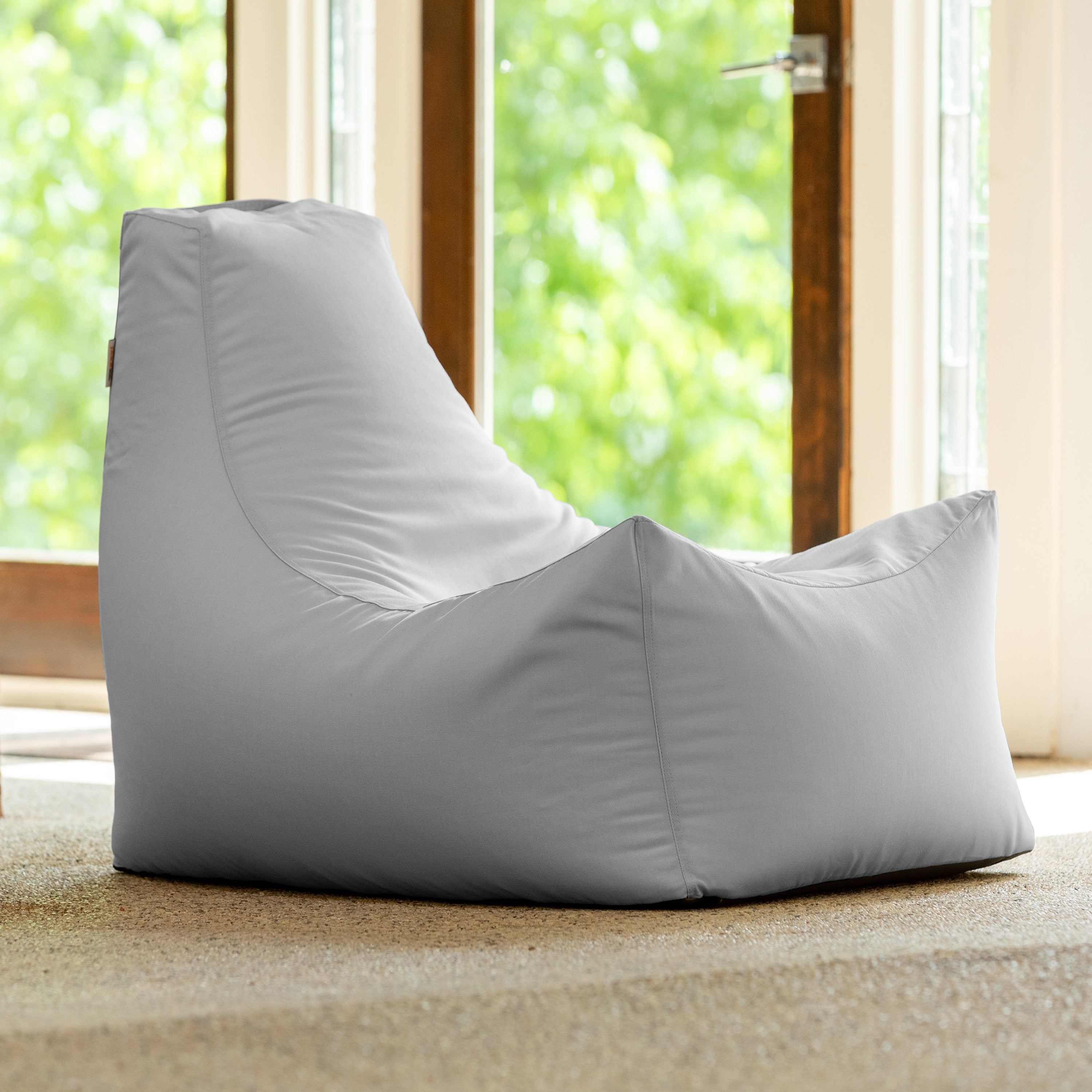 Jaxx Juniper Outdoor Bean Bag Patio Chair & Poolside Lounge, Granite