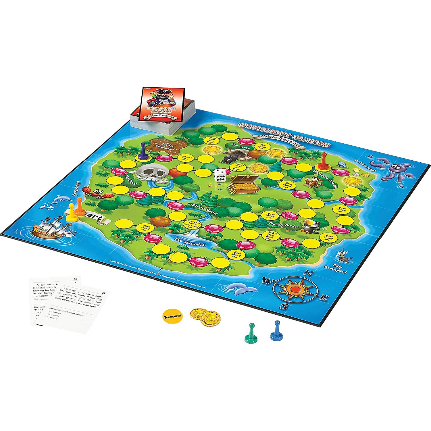 Context Clues—Pirate Treasure Game, Red Levels 2.0-3.5