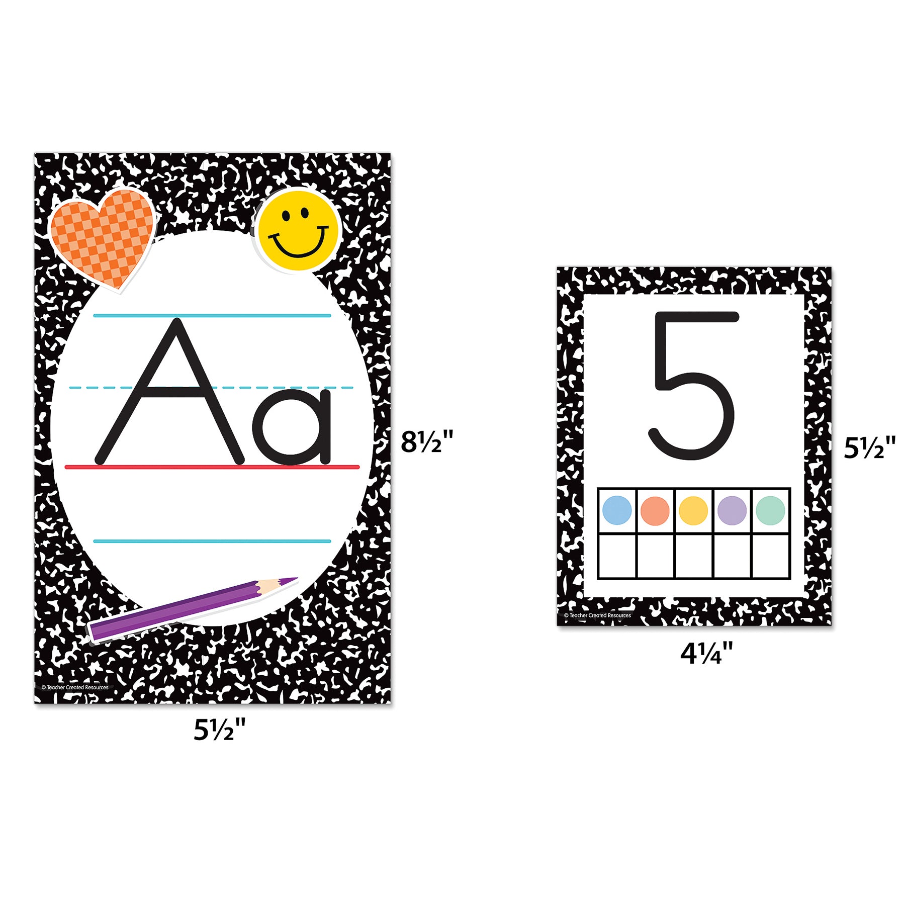Cool for School Composition Alphabet Bulletin Board Set, 37 Pieces
