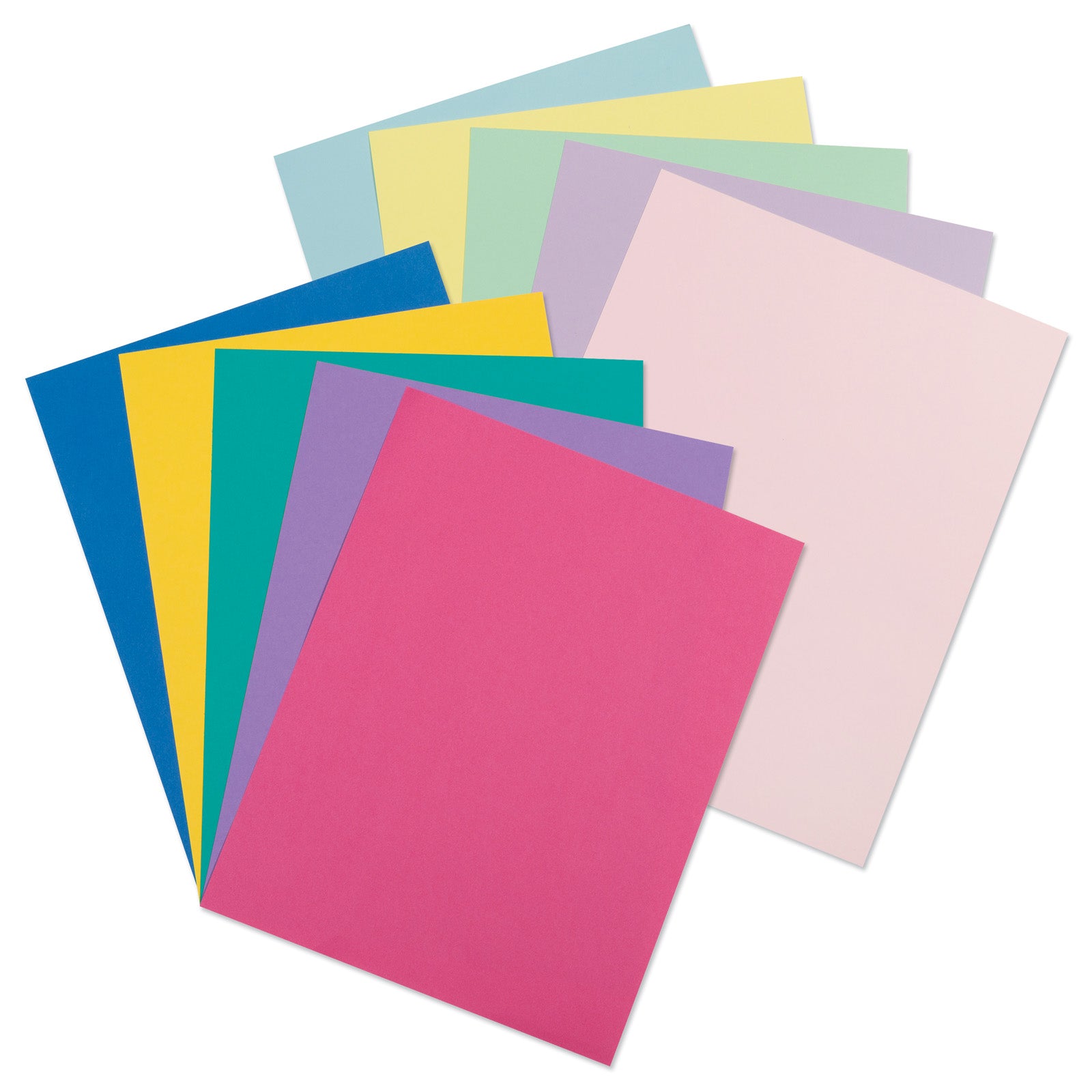 Pastel & Bright Card Stock Assortment, 10 Colors, 8-1/2" x 11", 250 Sheets
