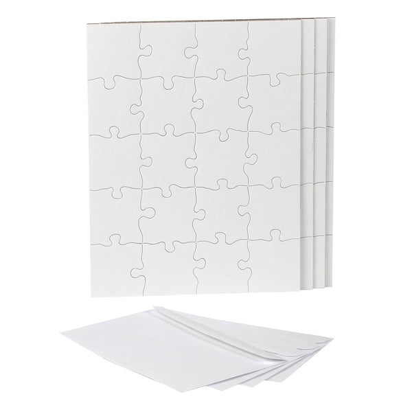 Blank Puzzle - 16pcs, 4"x5.5", 100 puzzles