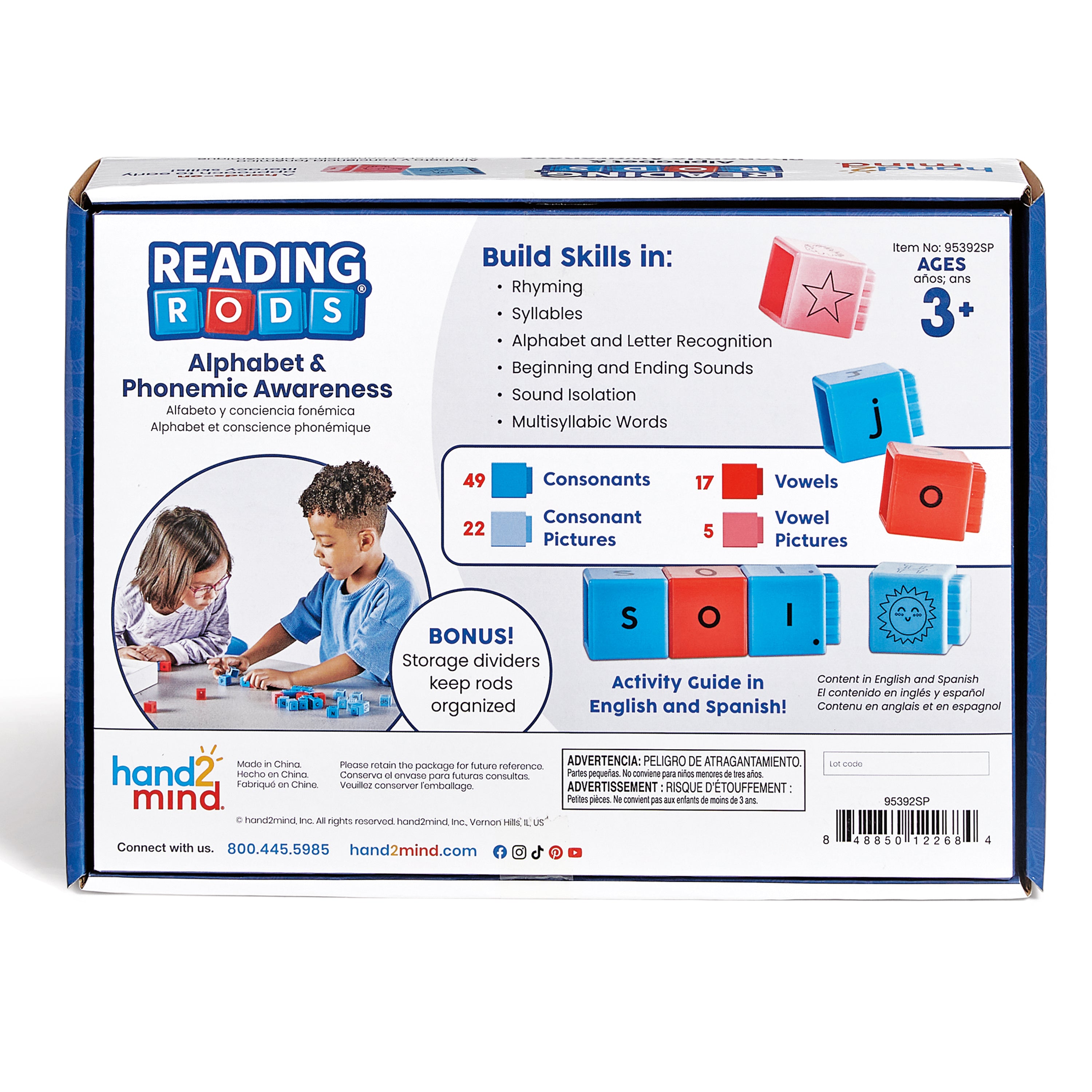 Reading Rods® in Spanish, Alphabet & Phonemic Awareness