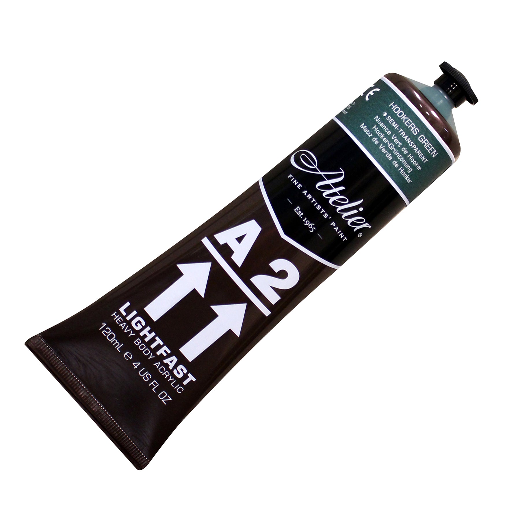 A2 Heavy Body Lightfast Artist Acrylic, 4 oz., Hookers Green Hue (Forest Green Hue)