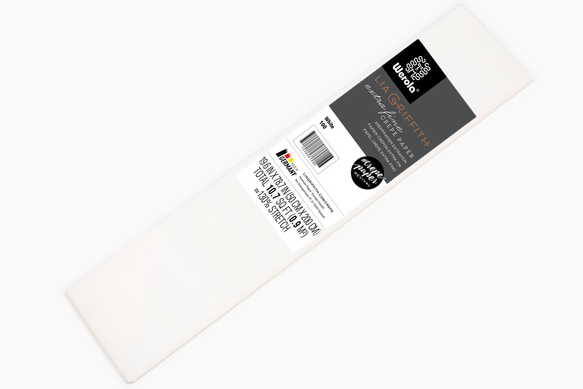 Ex Fine Crepe White 50cmx200cm 1ct-1