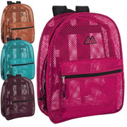 Bulk Premium 17" Mesh Backpack - Girls - 24 in the Pack
