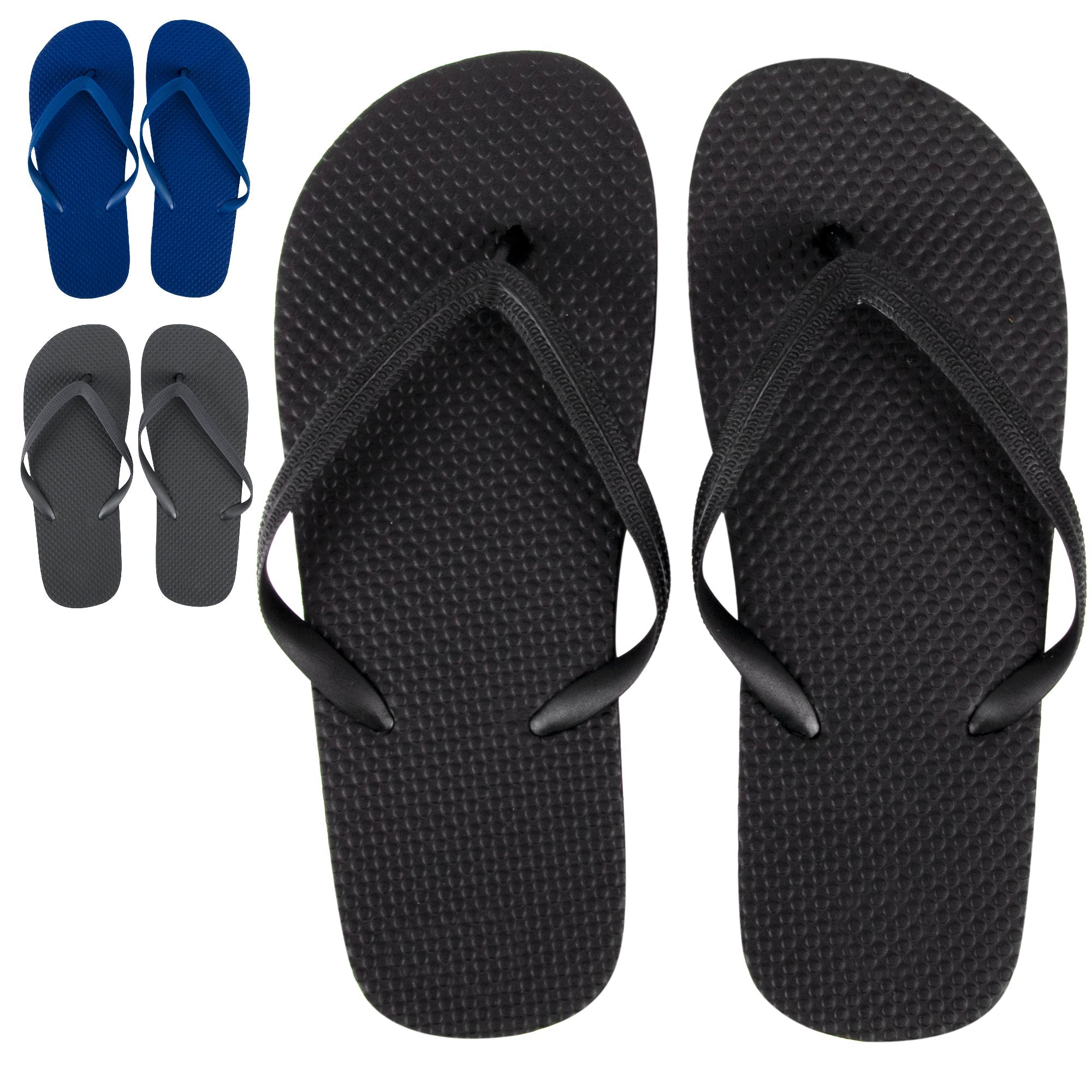 Men's Flip Flops - Assorted Sizes and Colors - 50 pairs in the Pack