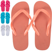 Women's Flip Flops - 4 Color Assortment - 50 pairs in the Pack