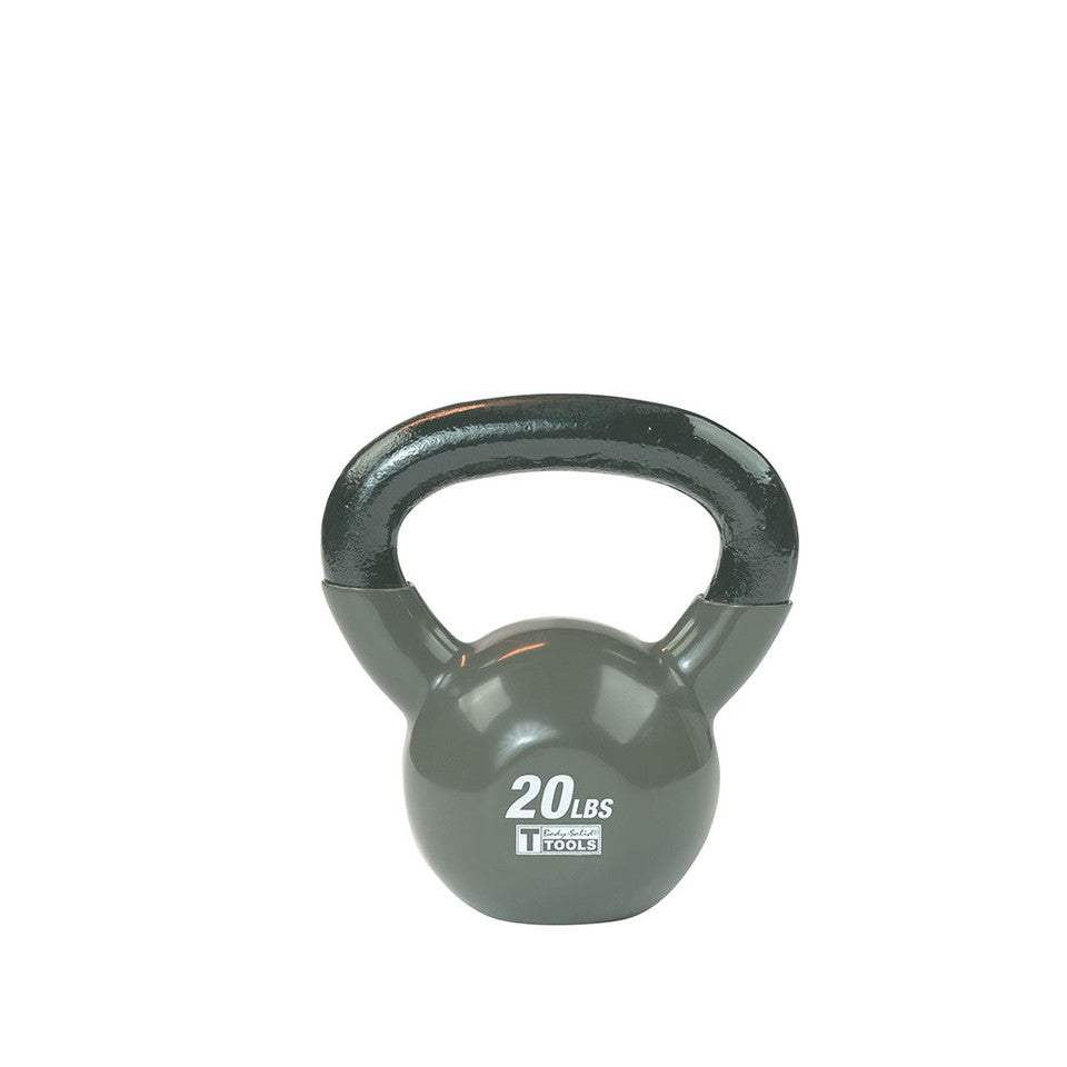 Vinyl Coated Kettlebell, 20Lb Black