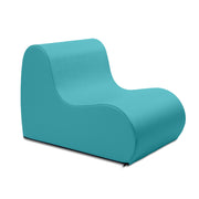 Jaxx Midtown Medium Classroom Soft Foam Chair - Premium Vinyl Cover - Turquoise