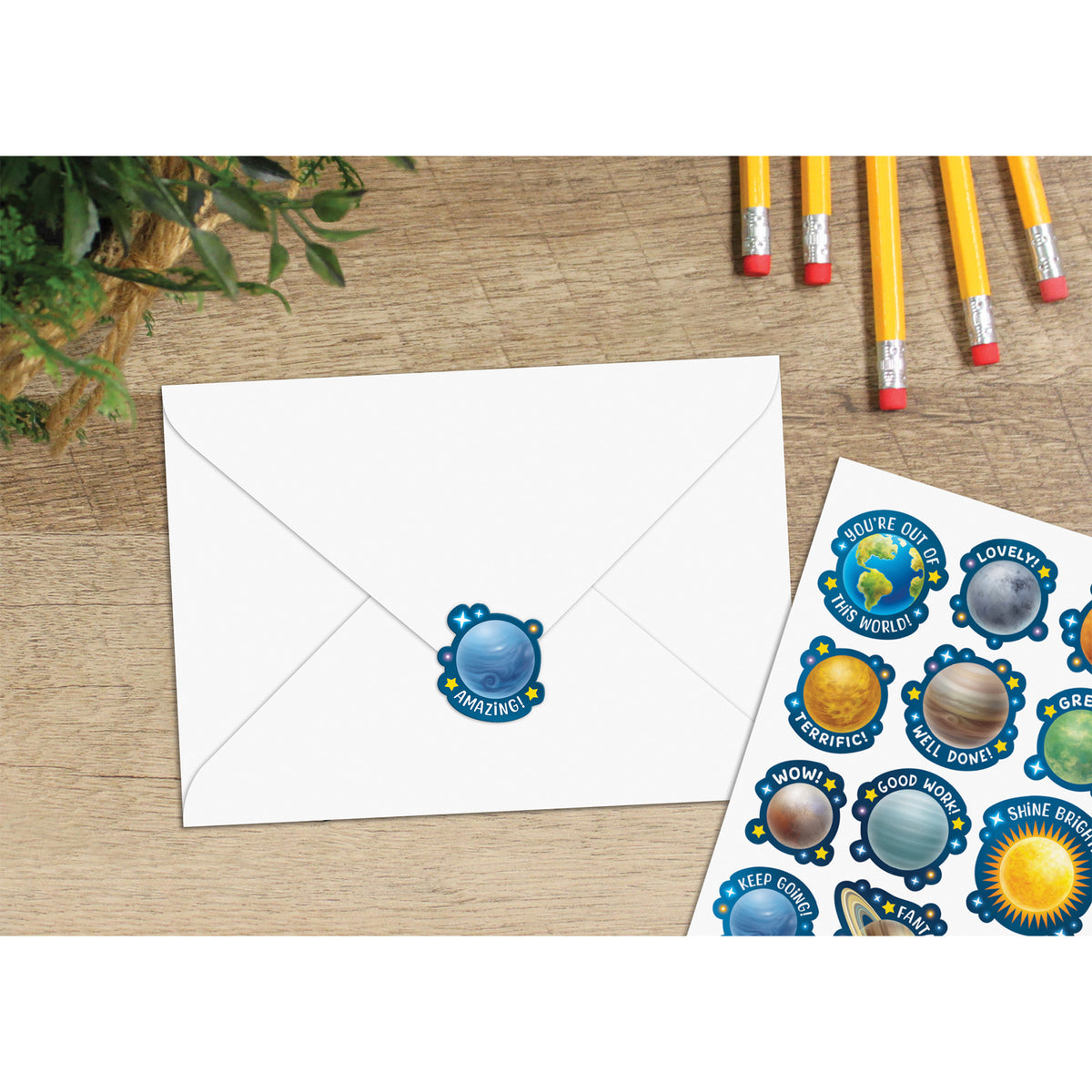 (3 PK) POSITIVE PLANETS STICKERS