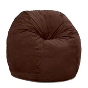 Jaxx 4 ft Round Bean Bag Chair for Adults, Chocolate