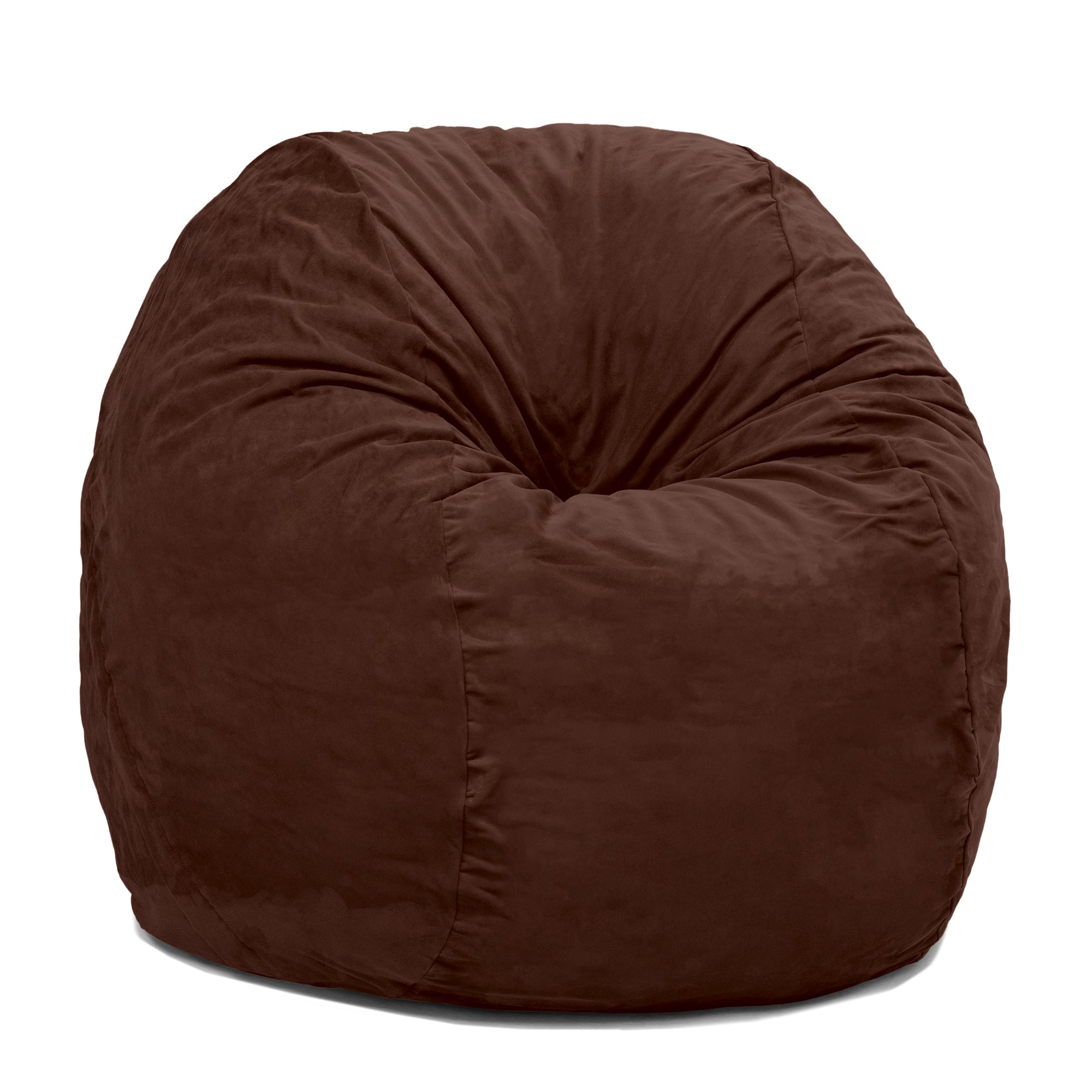Jaxx 4 ft Round Bean Bag Chair for Adults, Chocolate
