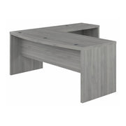 Bush Business Furniture Echo 72W Bow Front L Shaped Desk in Modern Gray - 71.97" Width x 77.32" Depth x 30" Height