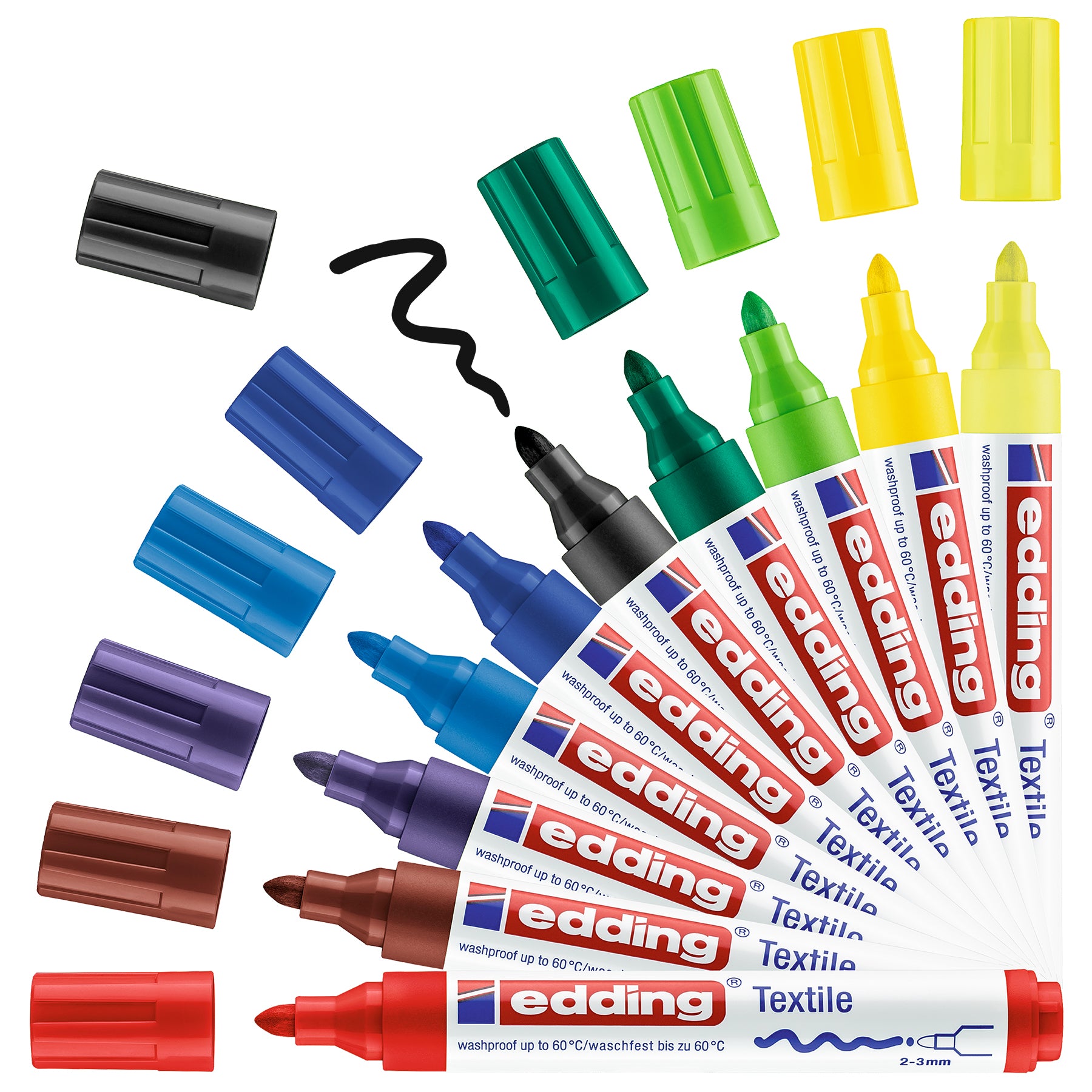 edding 4500 Textile Marker - Box of 10 - Basic