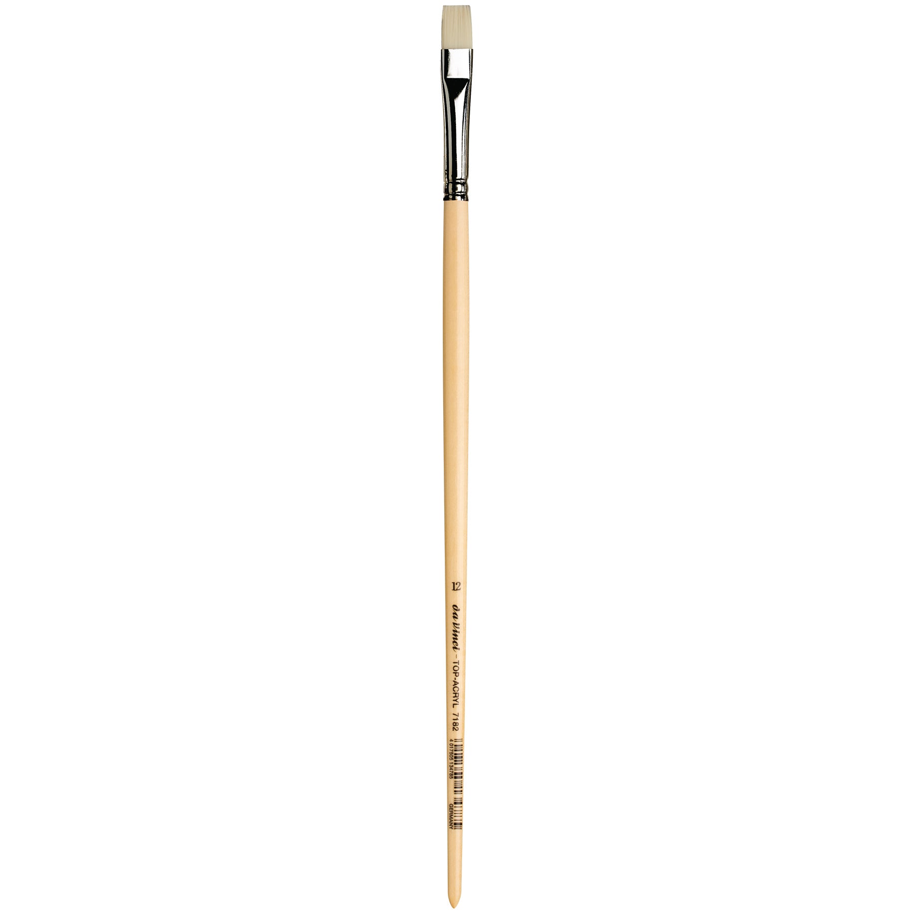 TOP-ACRYL Bright White Brush, Synthetic, Acrylic & Oil, Flat, Series 7182, Size 12