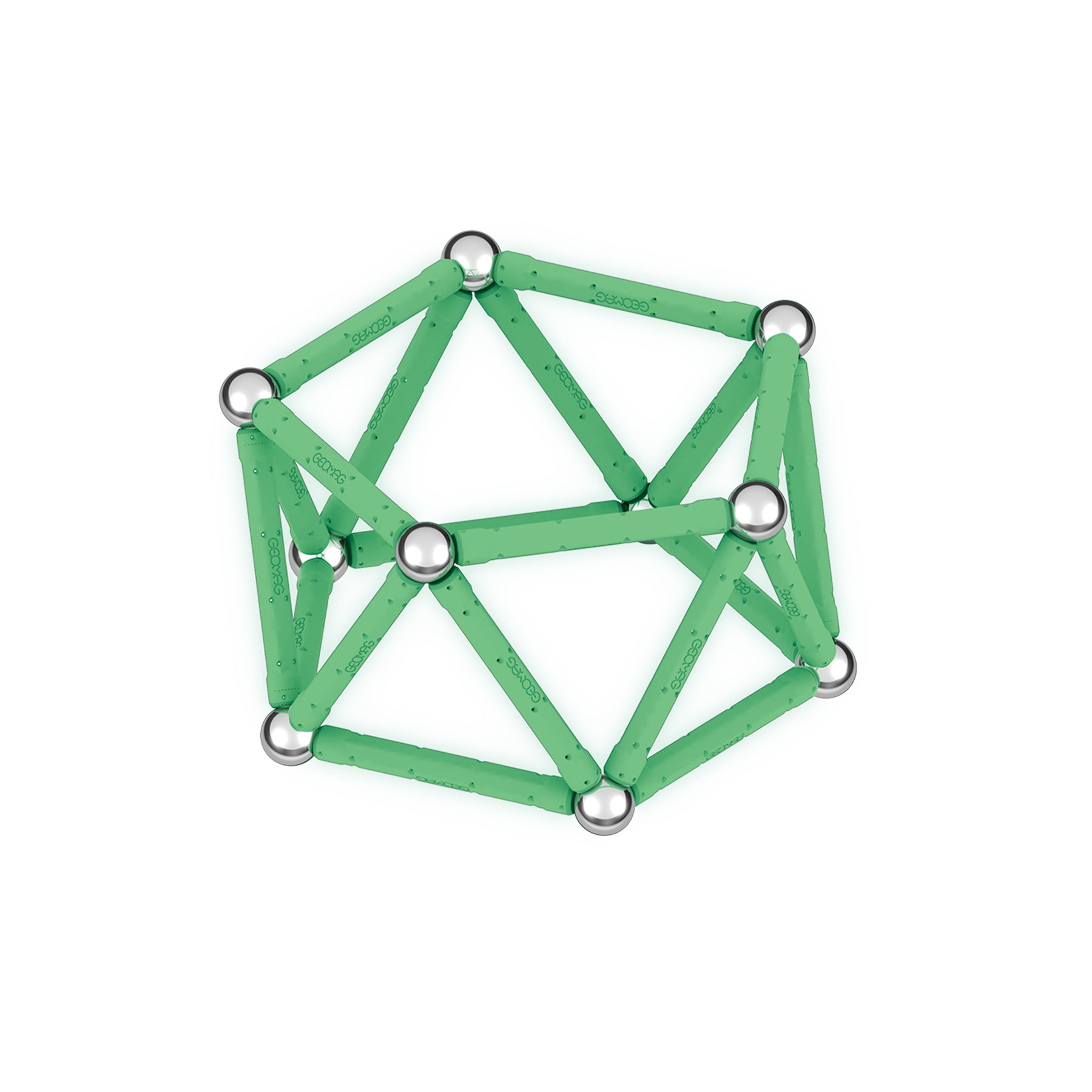 Geomag™ Glow in the Dark Magnetic Building Blocks Set, 42 Pieces