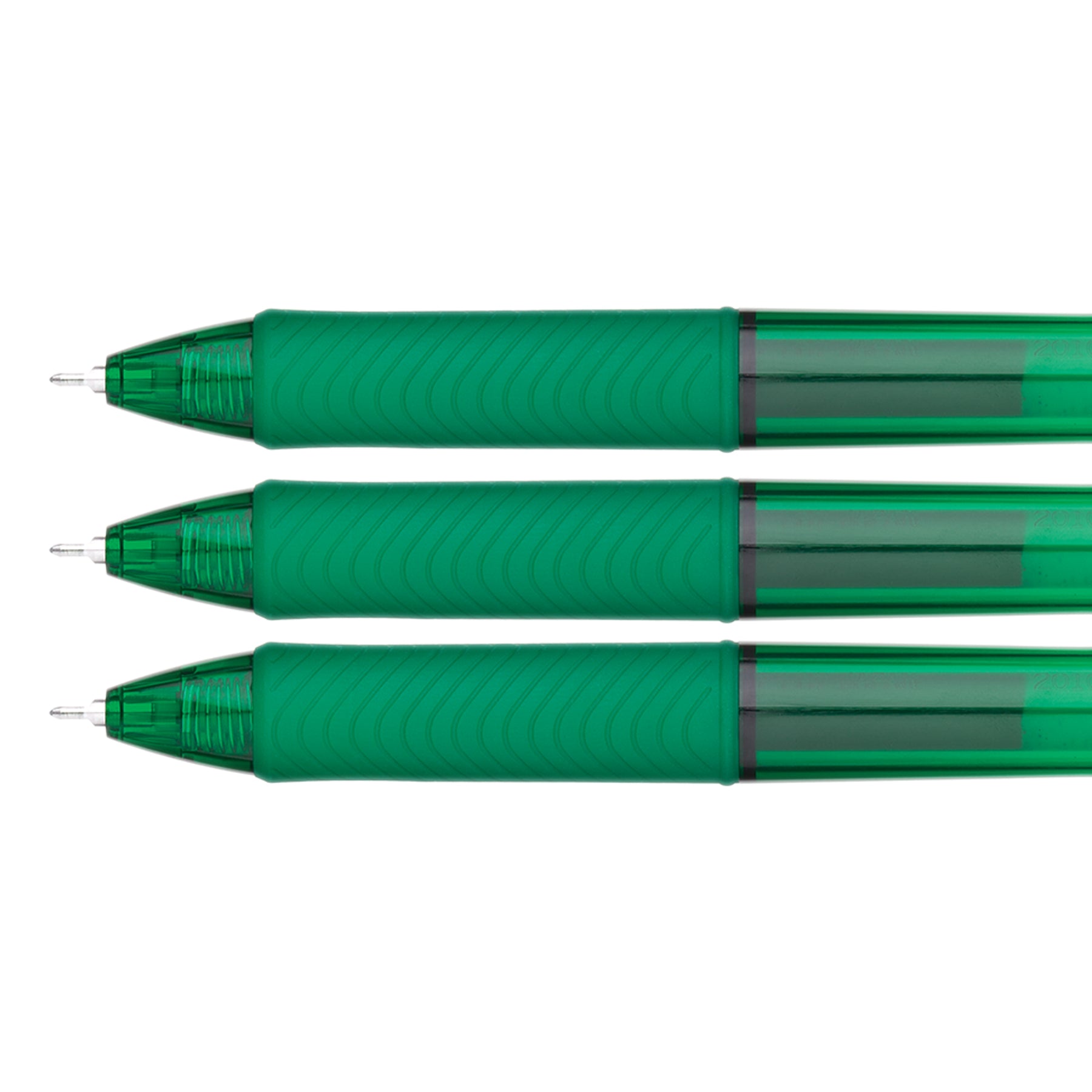 EnerGel-X Retractable Liquid Gel Pen, (0.5mm) Needle Tip, Fine Line, Green Ink, 1 Dozen