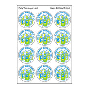 Happy Birthday!/Party Time scent Retro Scratch 'n Sniff Stinky Stickers®, 24 ct.