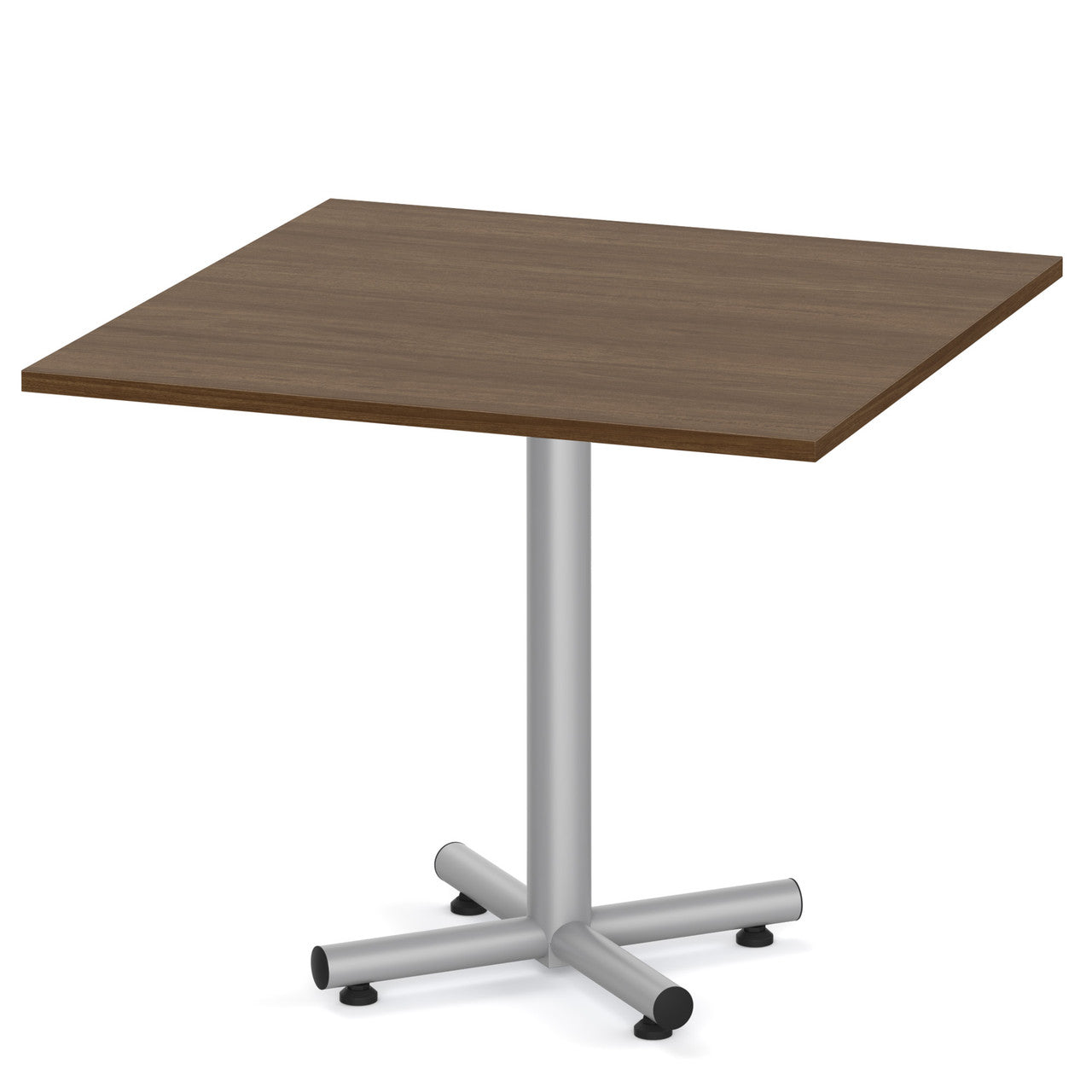 OfficeSource OS Conference/Multi-Purpose 36" Square Top (Requires Base) - Modern Walnut